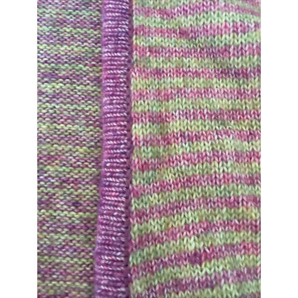 Cabi Sweater Womens One Size Pink Gray Open Poncho Phoebe Buffalo Cottage Core A - Picture 3 of 7